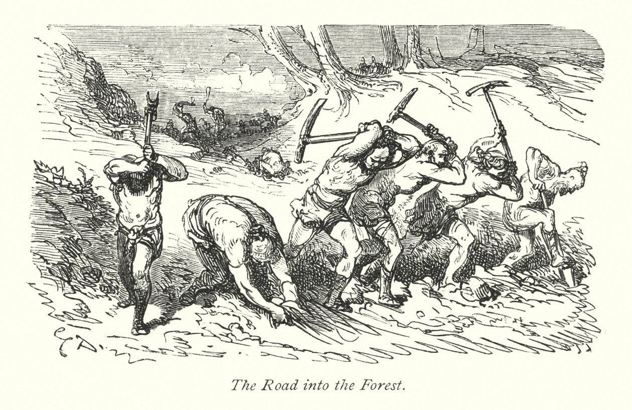 Windsor Forest (engraving) by Gustave Dore