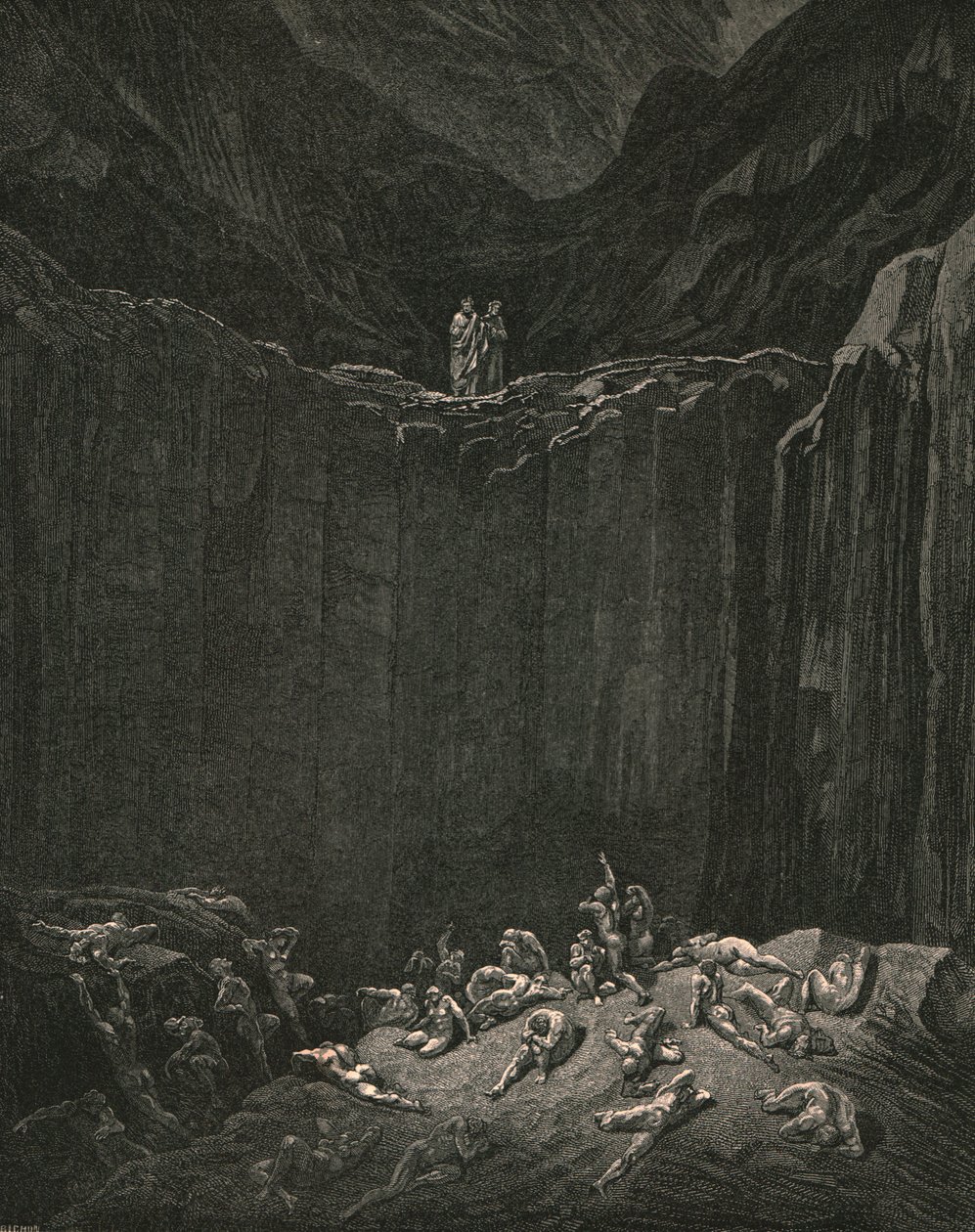 ...all-searching Justice, dooms to punishment the forgers by Gustave Dore