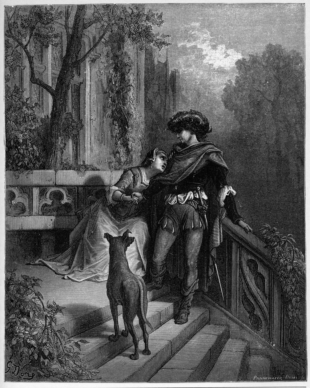 The Two Pigeons - from "Fables" by Jean de La Fontaine by Gustave Dore