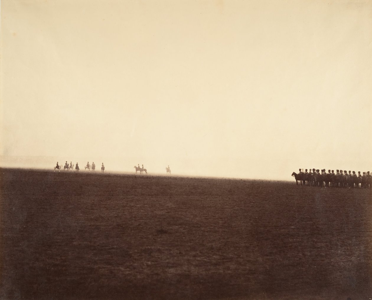 Cavalry Maneuvers, Camp de Châlons by Gustave Le Gray