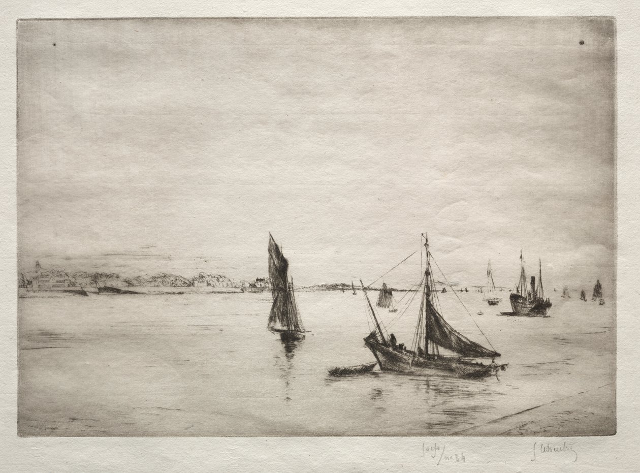 The Roadway of La Rochelle by Gustave Leheutre