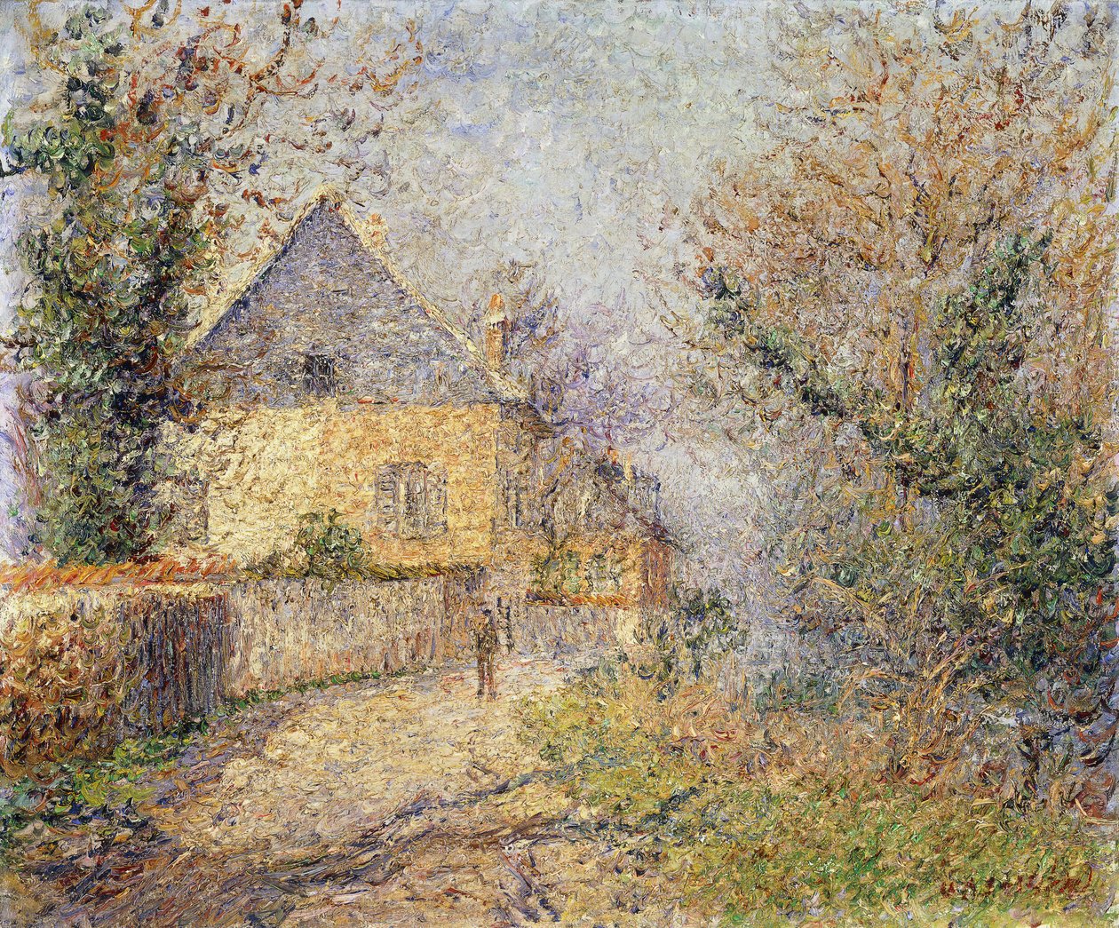 Houses on the Banks of the Eure, Louviers, 1902 by Gustave Loiseau