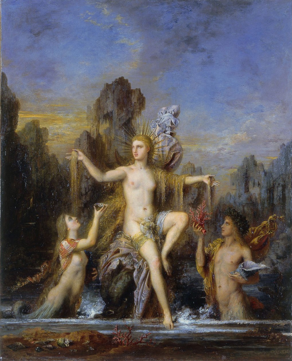 Venus Rising from the Sea by Gustave Moreau