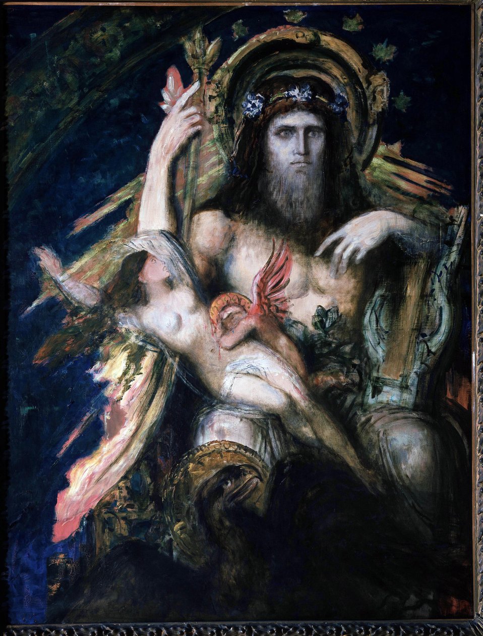 Jupiter (Zeus) and Semele (blasted) by Gustave Moreau