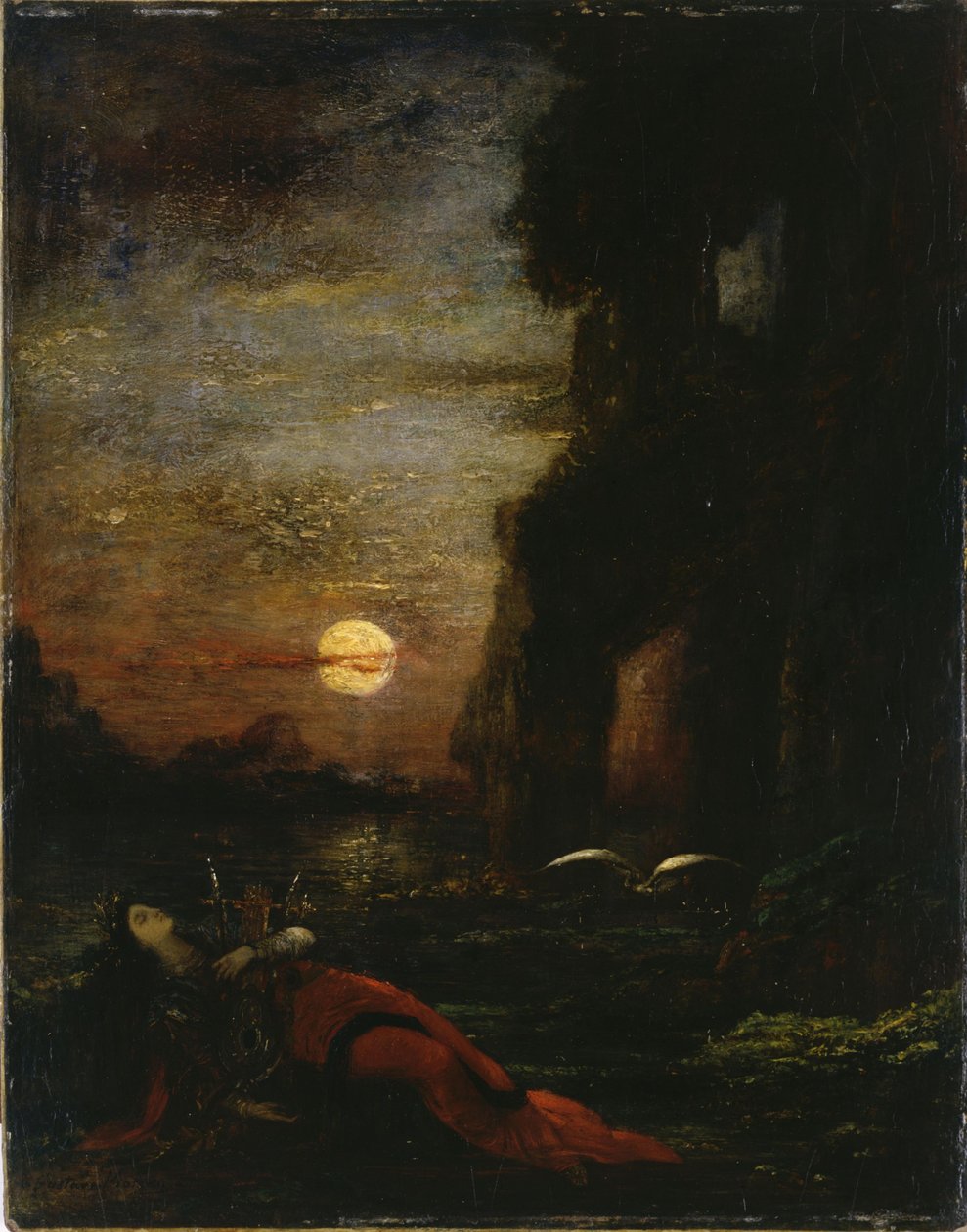 The Death of Sappho by Gustave Moreau