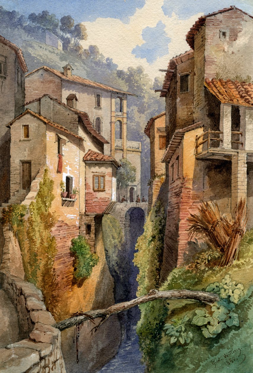 Lucca, Tuscany, Italy, 1850 by Gustavo Witting