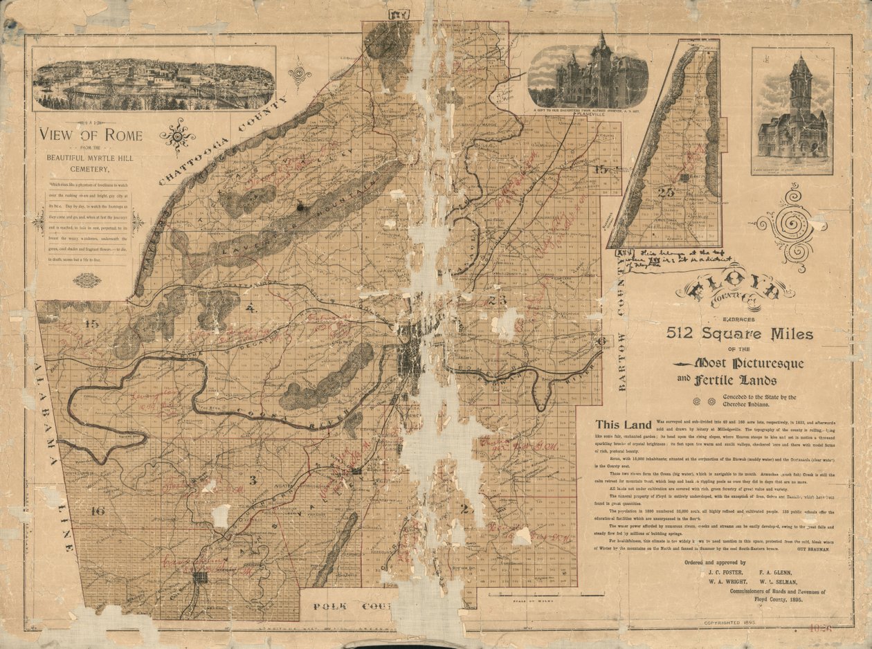 Floyd County, Ga. Embraces 512 Square Miles of the Most Picturesque and Fertile Lands, Conceded to the State Cherokee Indians by Guy Beauman