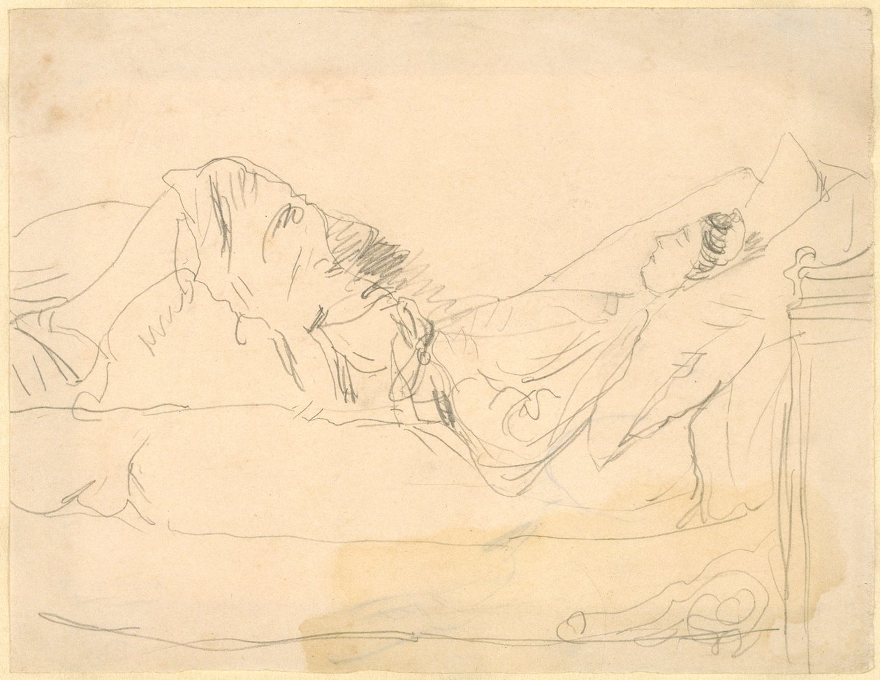 Girl Lying on a Bed by Gwen John