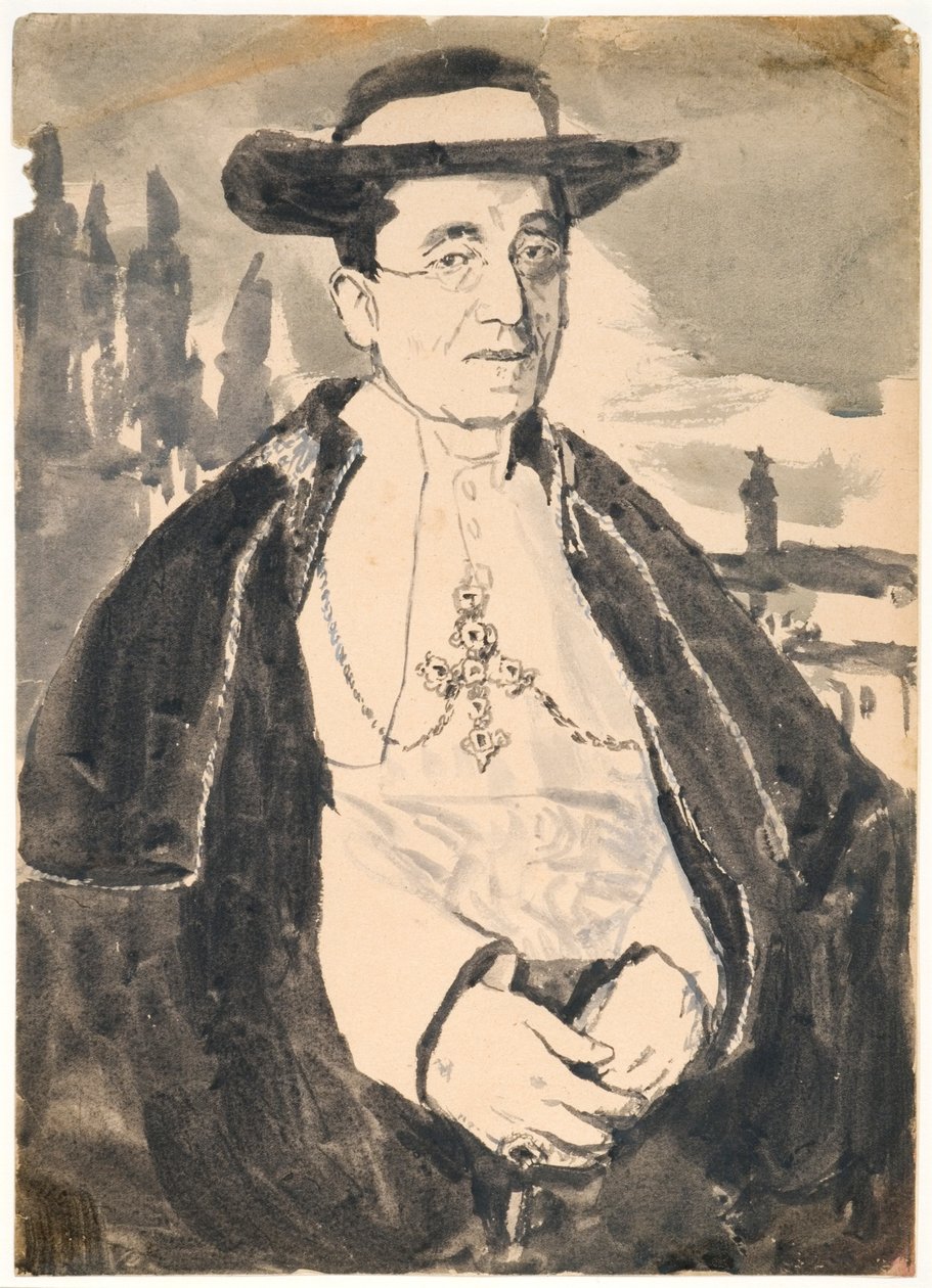 Pope Benedict XV by Gwen John