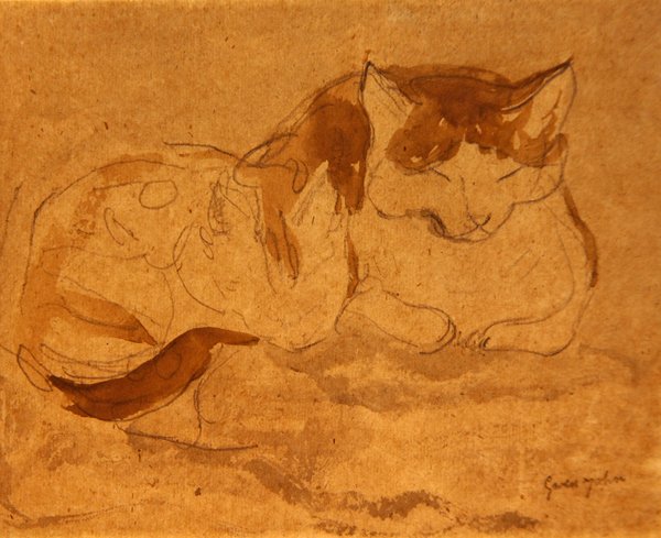 Sleeping Cat by Gwen John