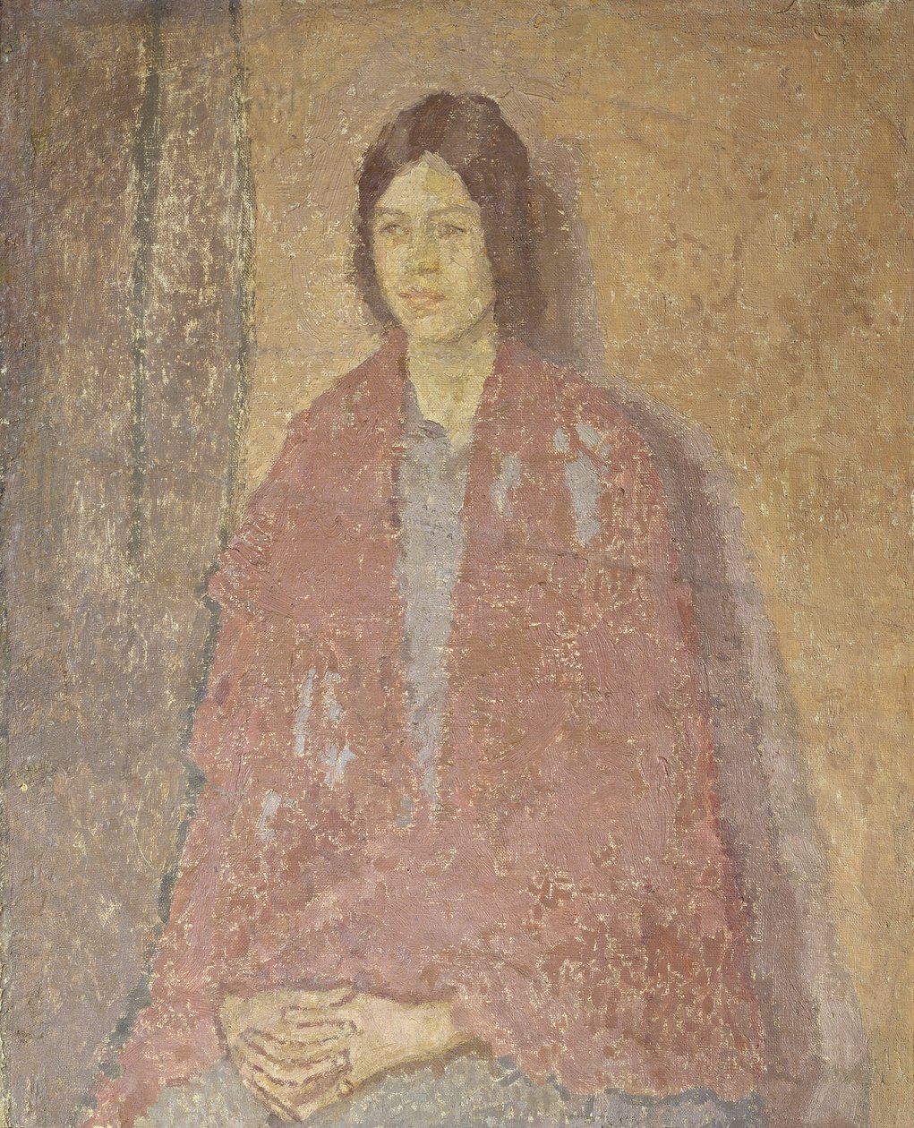 Young Woman in a Red Shawl, c.1912 by Gwen John