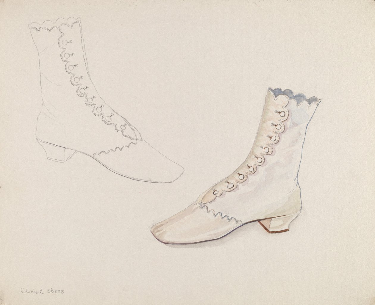 Quaker Wedding Shoes by Gwyneth King