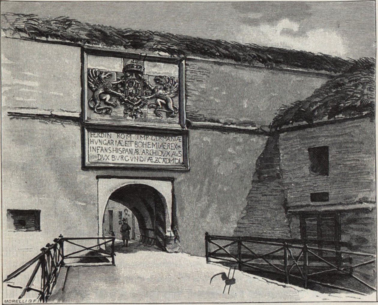 The Gate of the Old Fortress in Komárno, 1890s by Gyula Háry