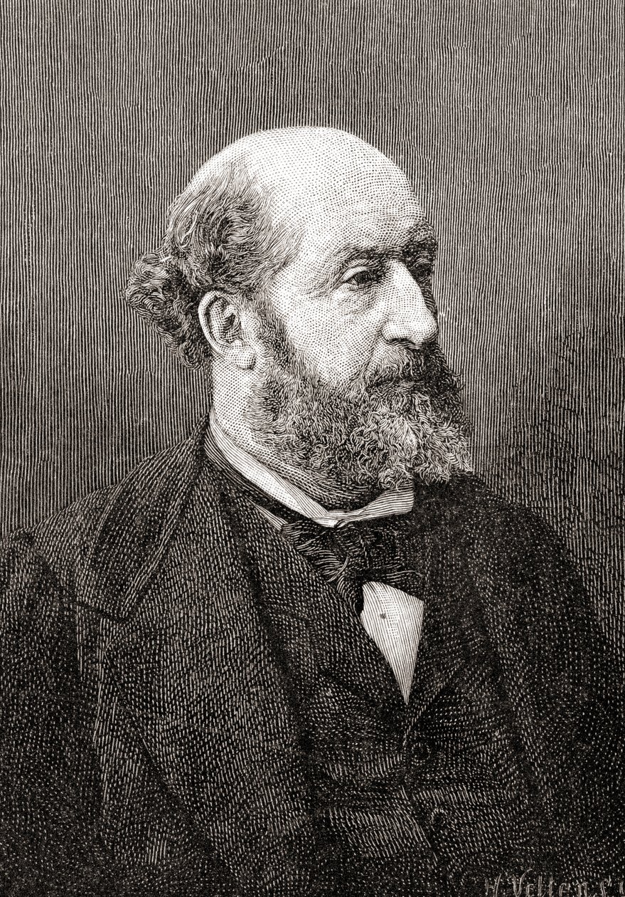 Guillaume Victor Émile Augier, from The Century Illustrated Monthly Magazine, published 1884 by H. Velten