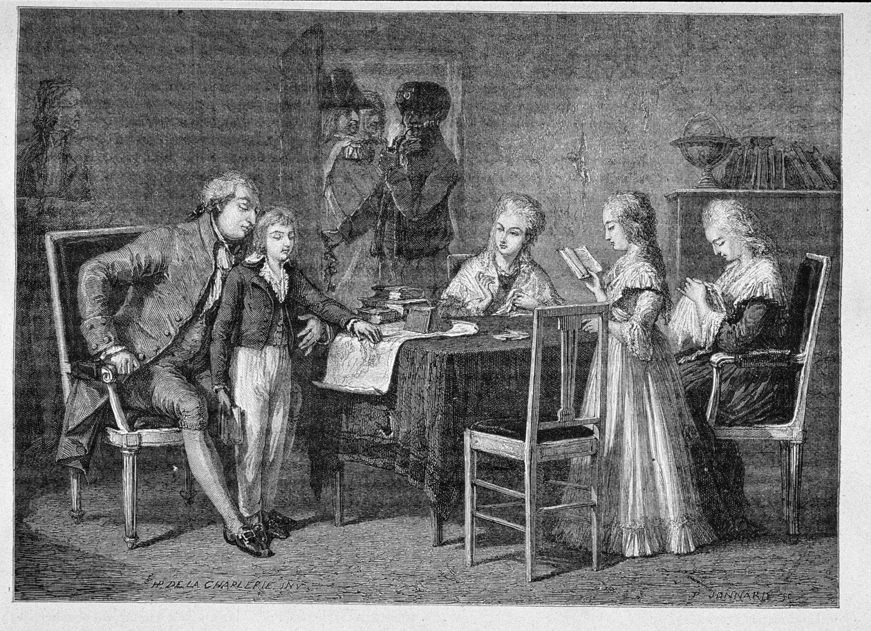 The Pastimes of the French Royal Family in the Temple, Engraved by Jonnard by H. de la Charlerie