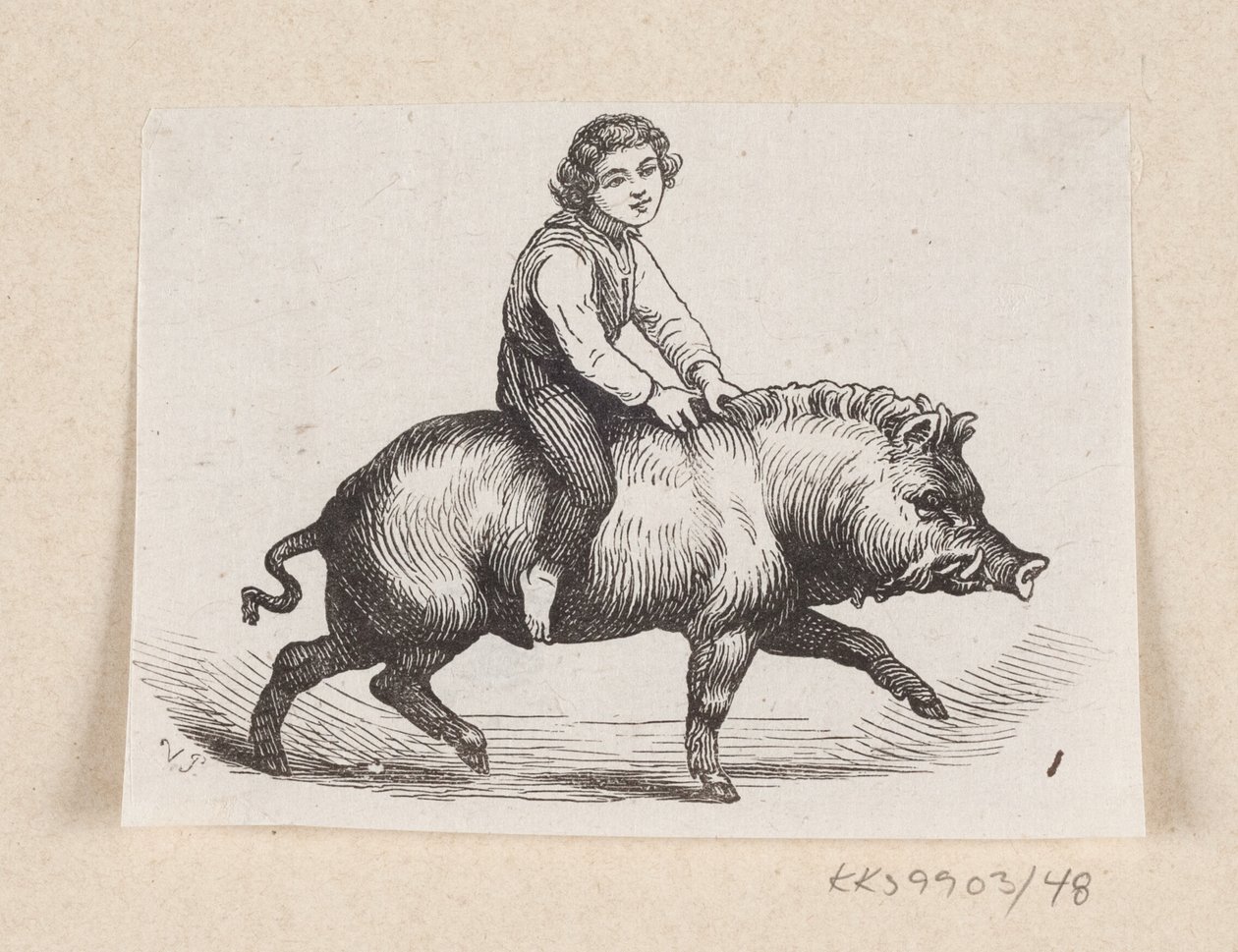 Illustration of "The Metal Pig" in H.C. Andersen, "Fairy Tales and Stories", Volume 1 by H.P. Hansen