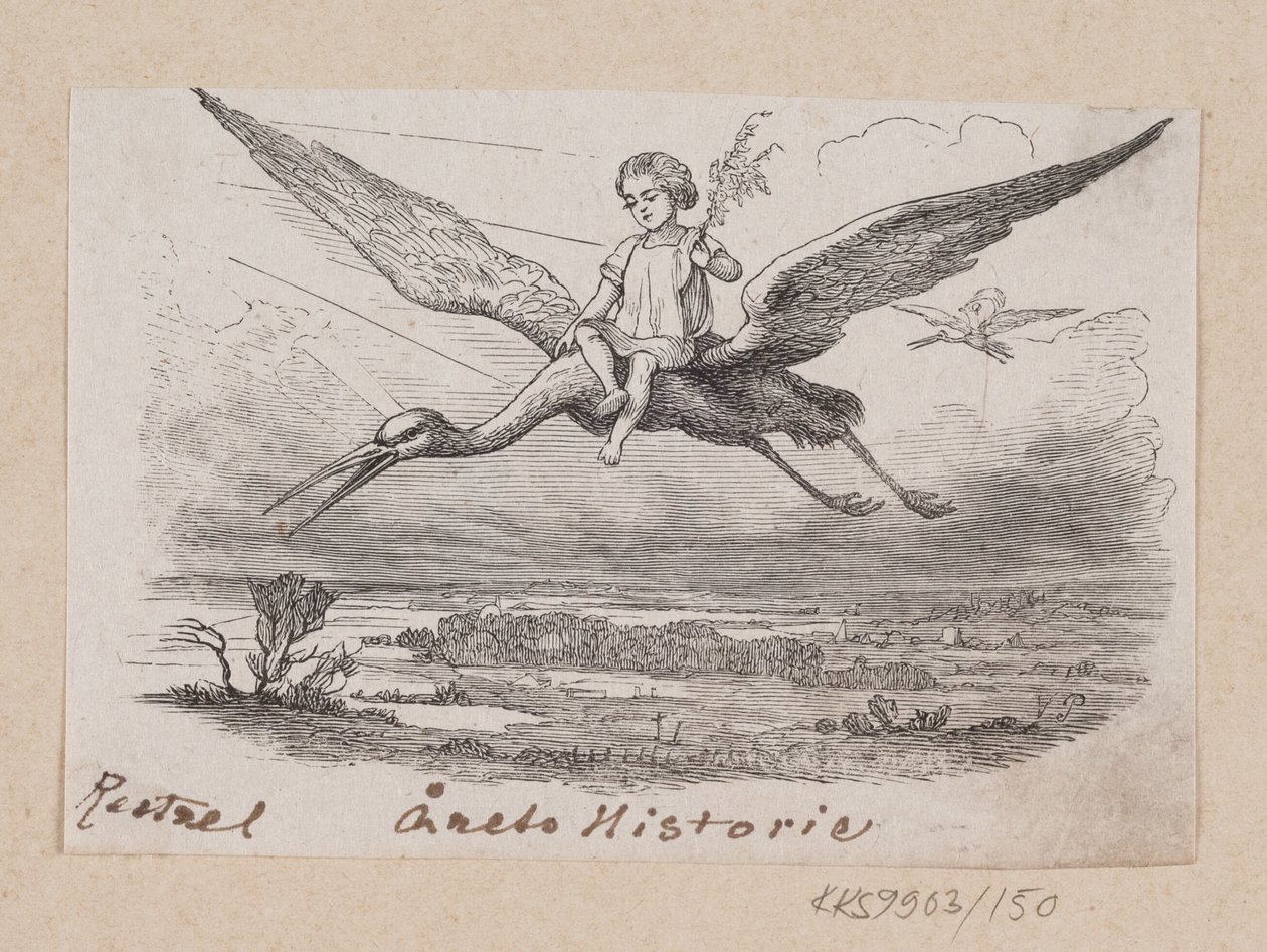 Illustration for "The Story of the Year" in H.C. Andersen