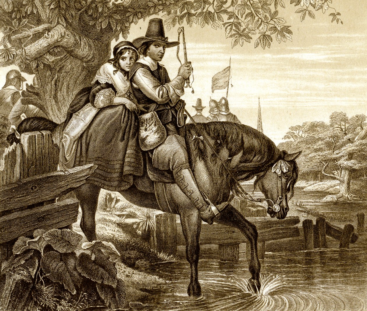 Charles II in disguise aided in his escape by Jane Lane by H. Bourne