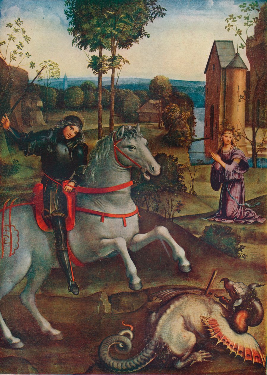 Saint George And The Dragon Raphael St. George And The Dragon By H
