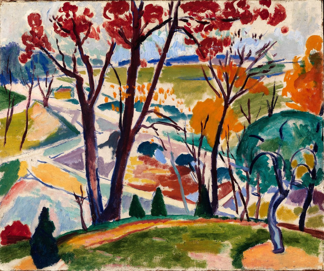 Landscape, Bridge, Huntingdon Valley by H. Lyman Sayen