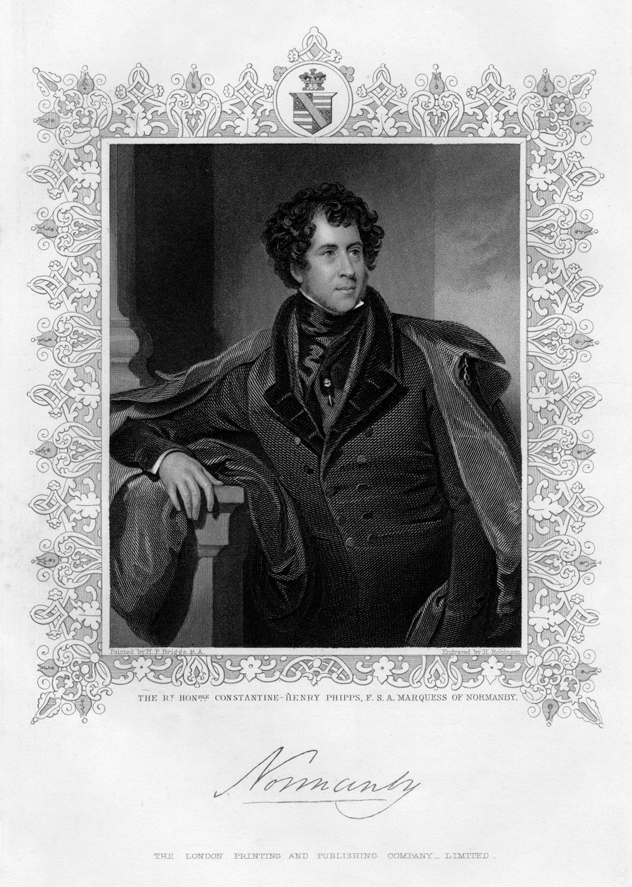 Constantine Henry Phipps, Marquess of Normandy, 19th Century by H. Robinson