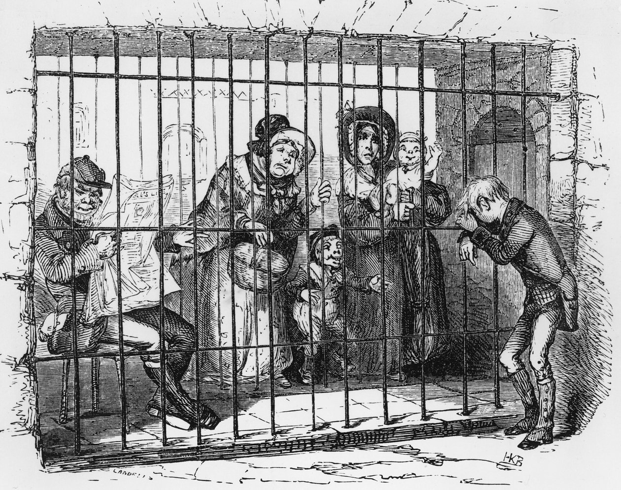 Kit in Jail, illustration from 