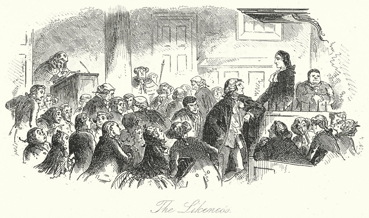 The Likeness by Hablot Knight (1815-92) (after) Browne