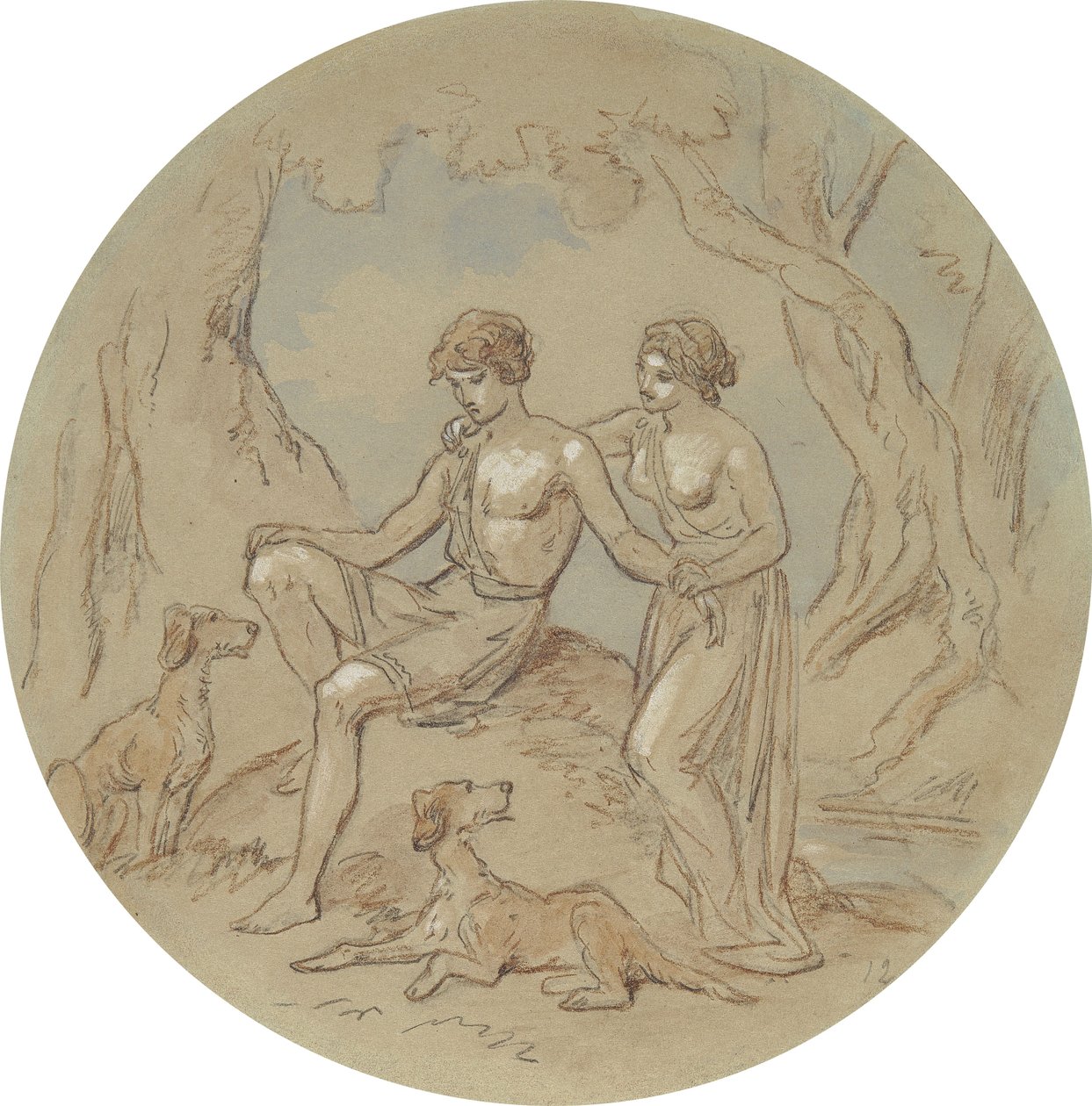 One of Eighteen Designs for a Series of Plates Illustrating Venus and ...