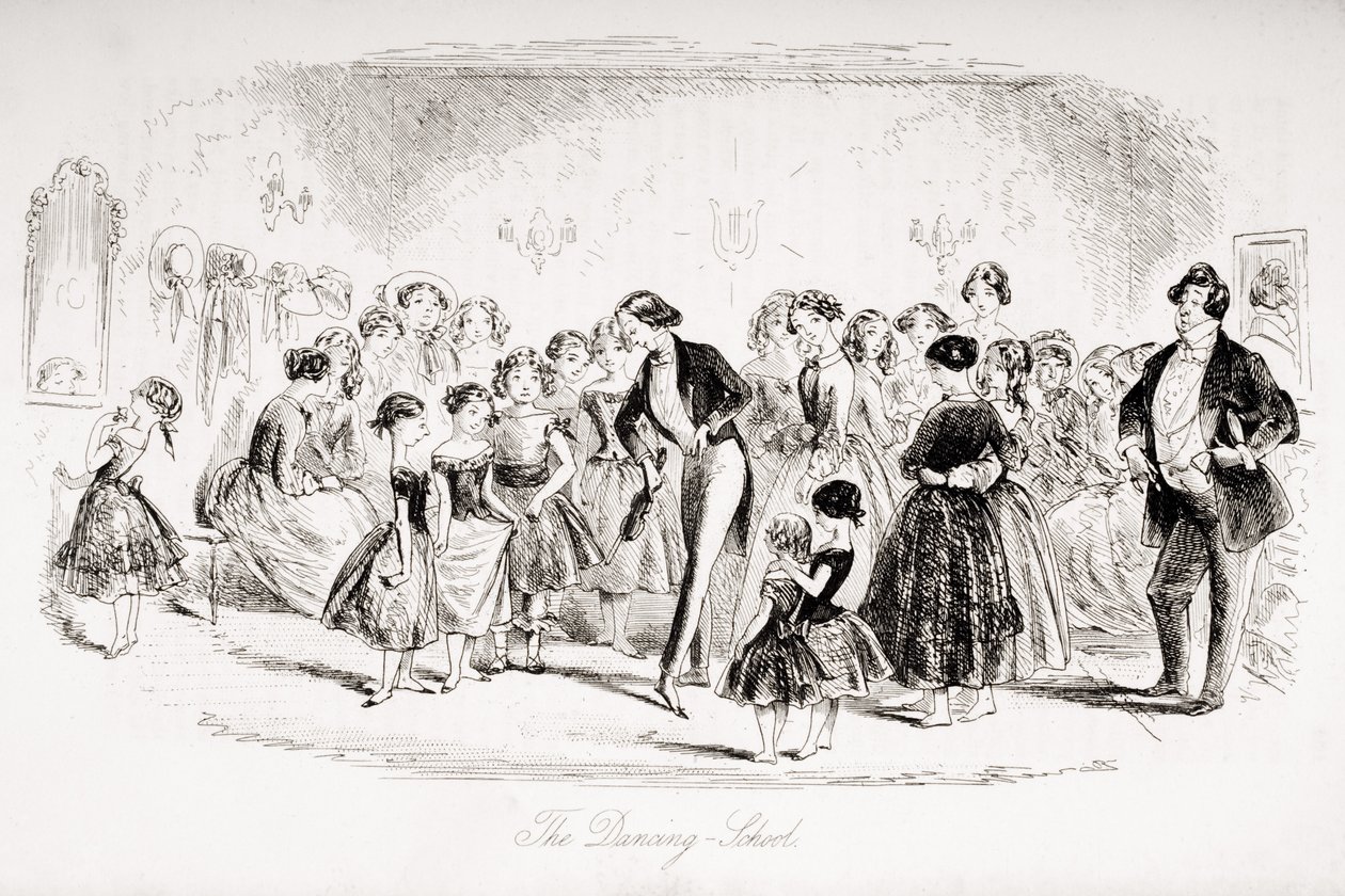 The Dancing School, illustration from 