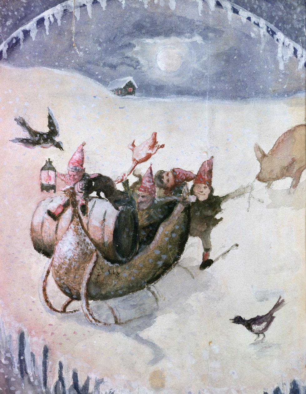 Christmas scene by Halfdan Egedius