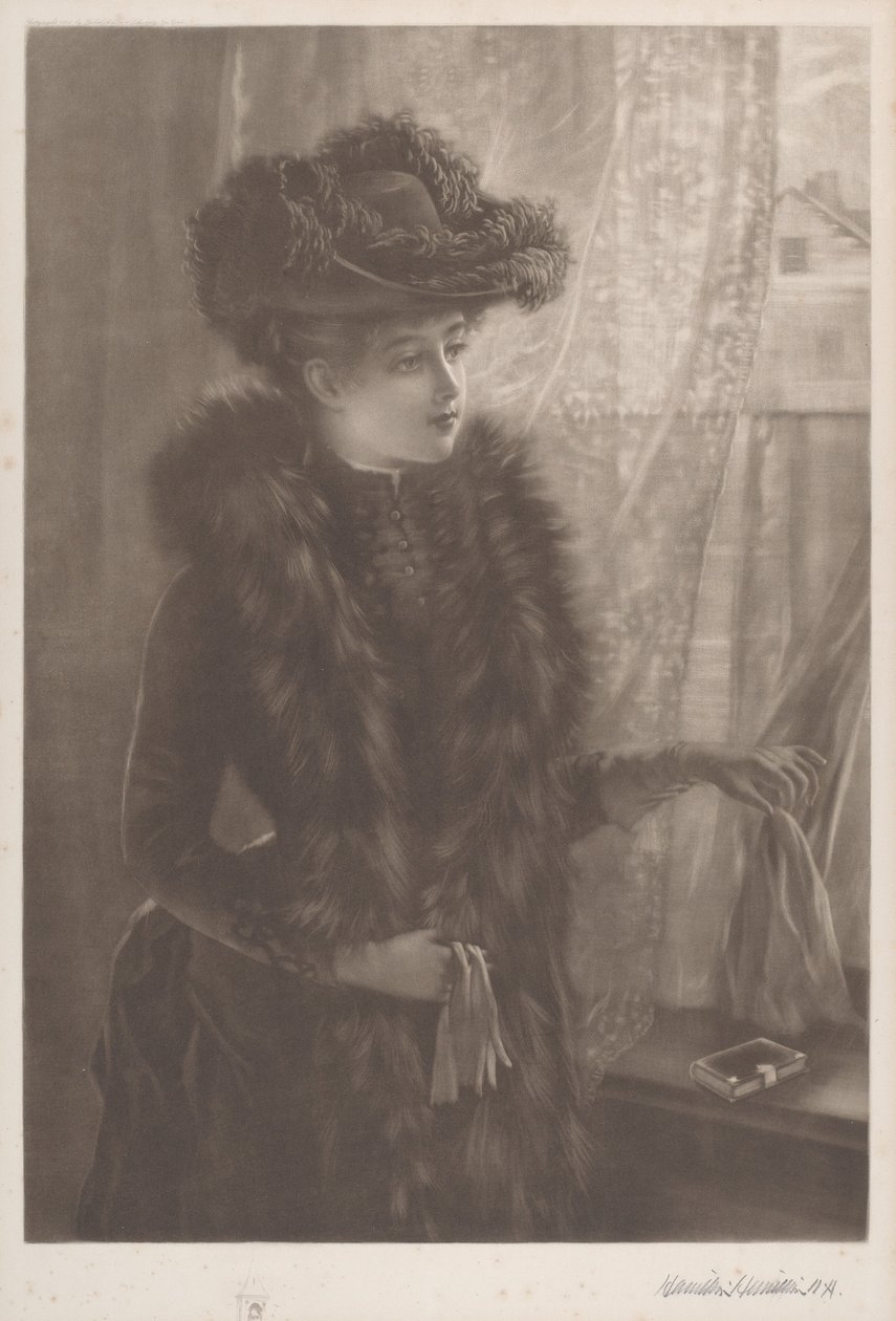 Untitled (Lady in Furs) by Hamilton Hamilton