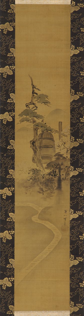 Tempelglocke, Edo-Periode, Mitte 17. bis frühes 18. Jahrhundert von Hanabusa Itcho