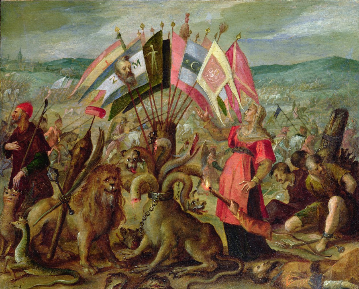 Allegory of the Turkish Wars: The Battle of Kronstadt, 1603-04 by Hans von Aachen