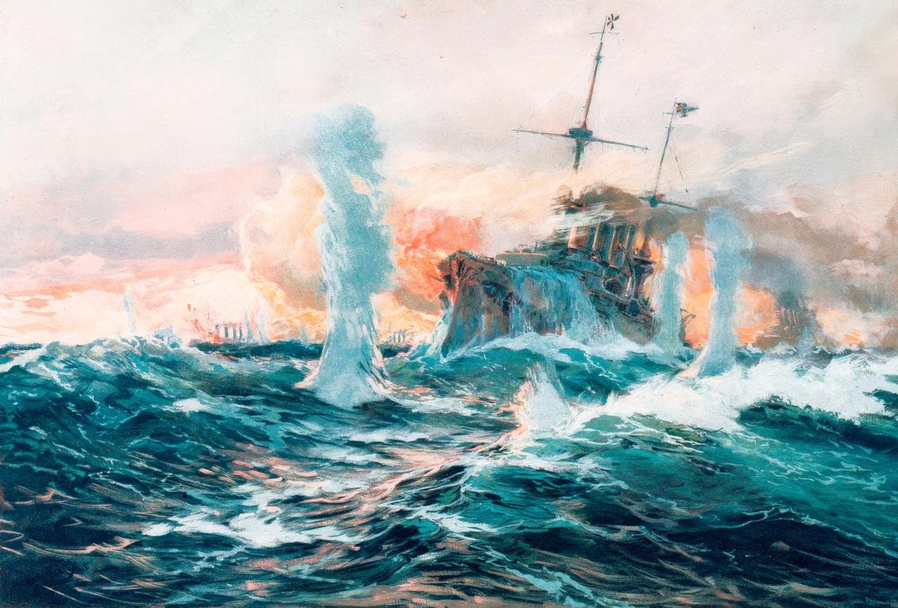S.M.Kr. Scharnhorst and Gneisenau by Hans Bohrdt