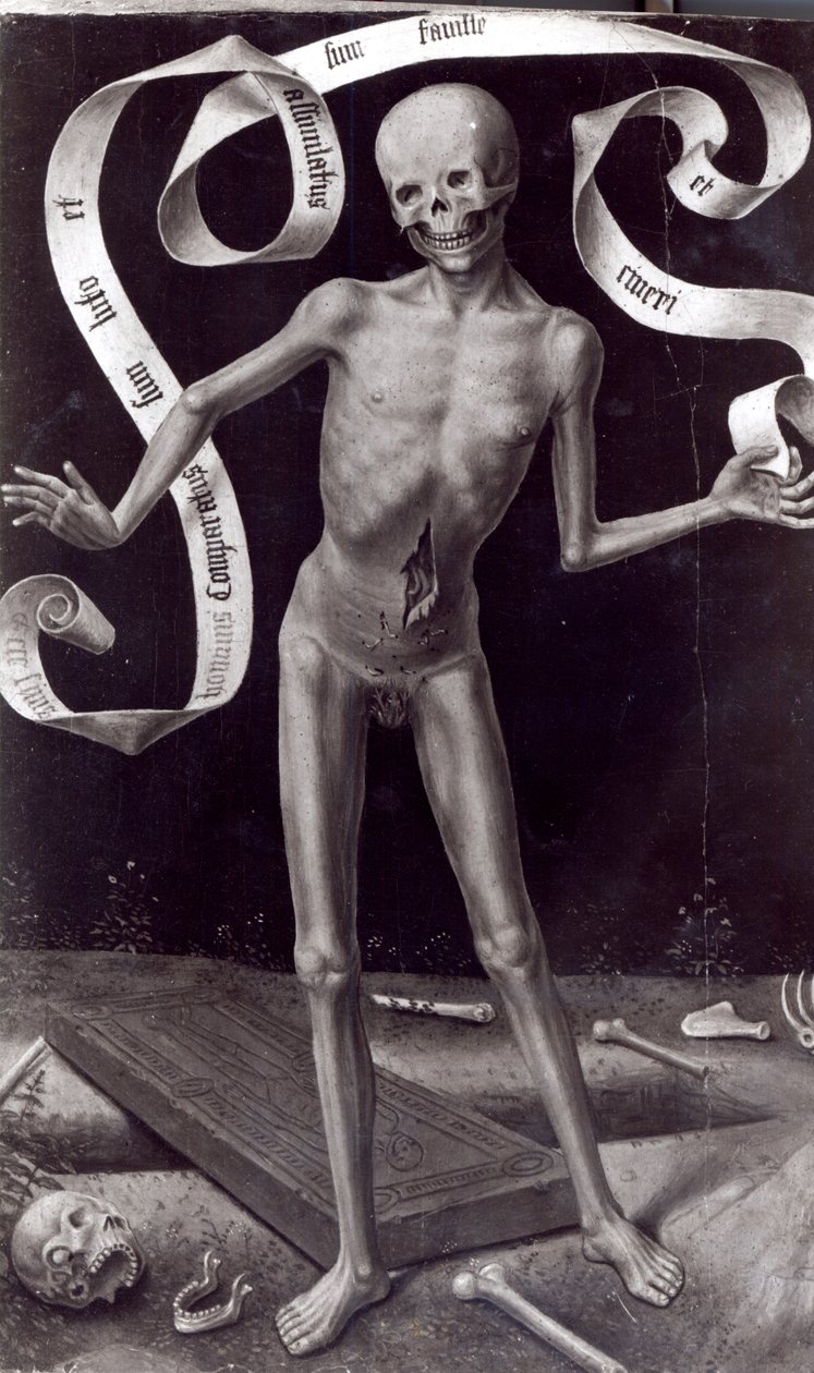 Death, left hand panel from the Triptych of Earthly Vanity and Divine Salvation by Hans Memling
