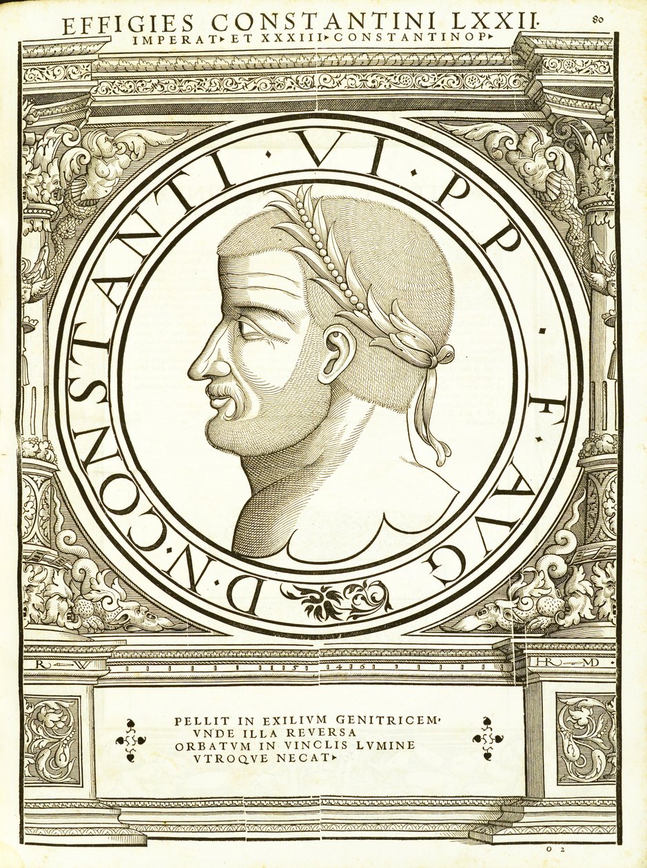 Constantinus VI, illustration from 