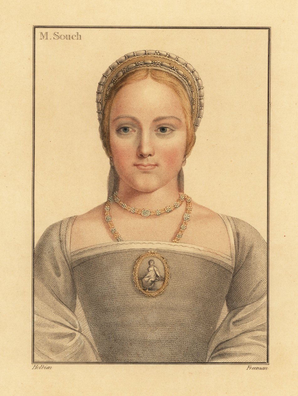 Mary Zouch, lady in waiting to Jane Seymour by Hans (after) Holbein the Younger
