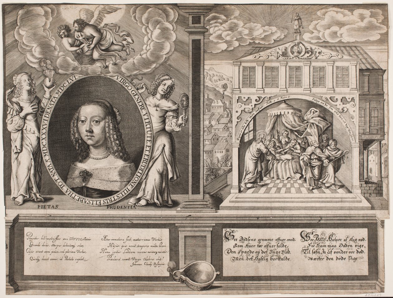 Elisabeth Thott and Scene with Jairus