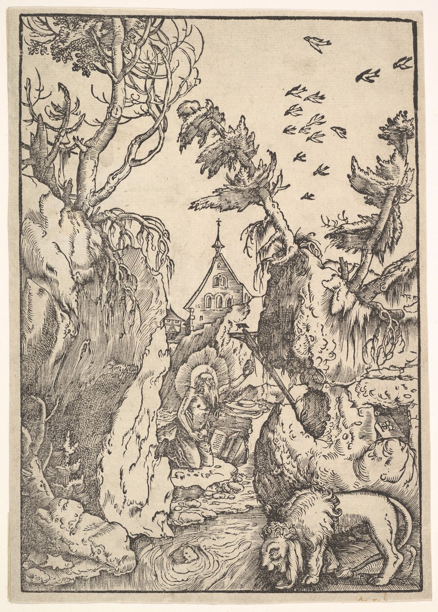 St. Jerome in the Desert, ca. 1511 by Hans Baldung