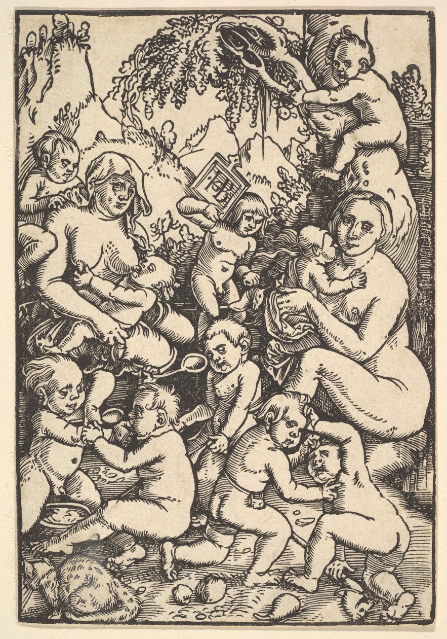 Two Mothers with Children Die Kinderaue by Hans Baldung