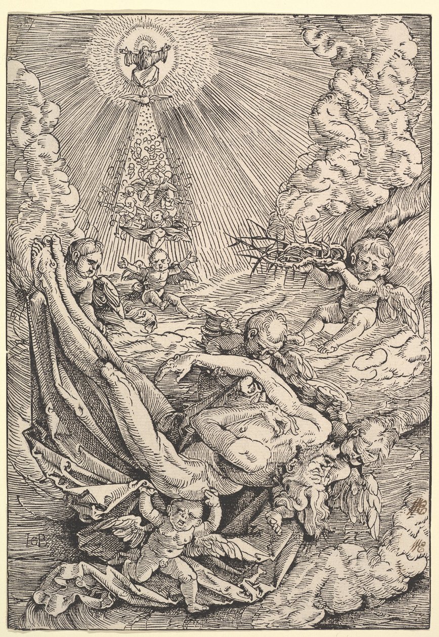 The Body of Christ Carried by Angels towards Heaven by Hans Baldung Grien