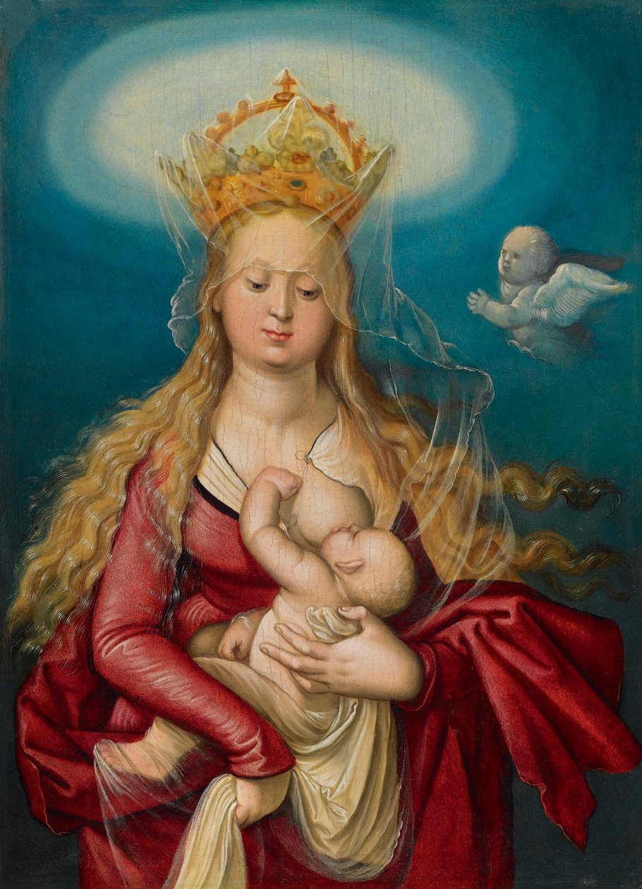 The Virgin as Queen of Heaven Suckling the Infant Christ by Hans Baldung Grien