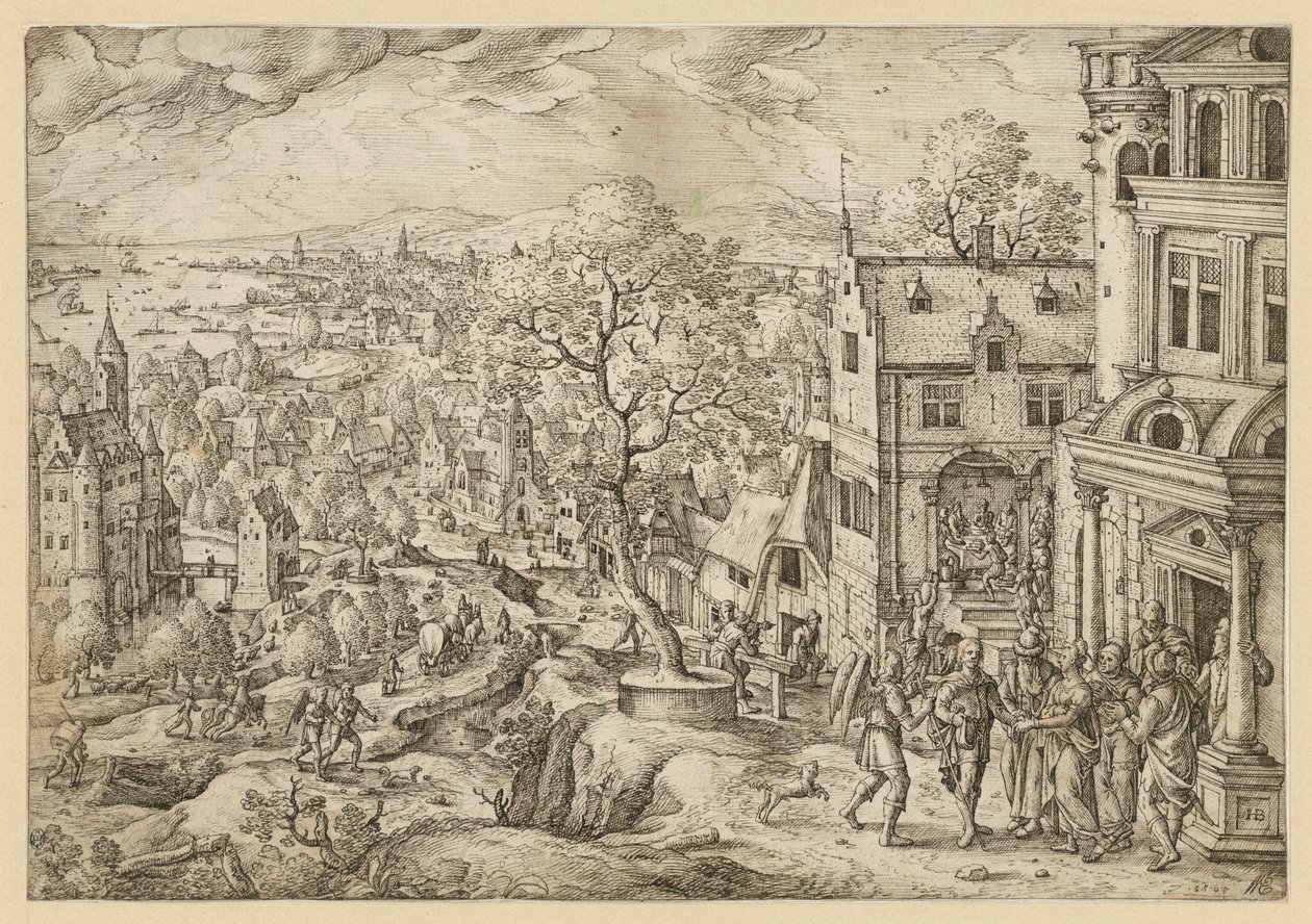 The Story of Tobias in a Vast Landscape by Hans Bol