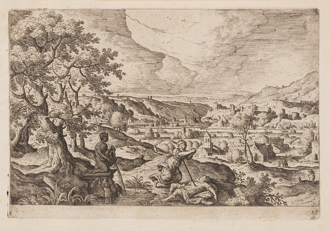 Plate 19, from Landscapes with Scenes from the Old and New Testament and Ovid