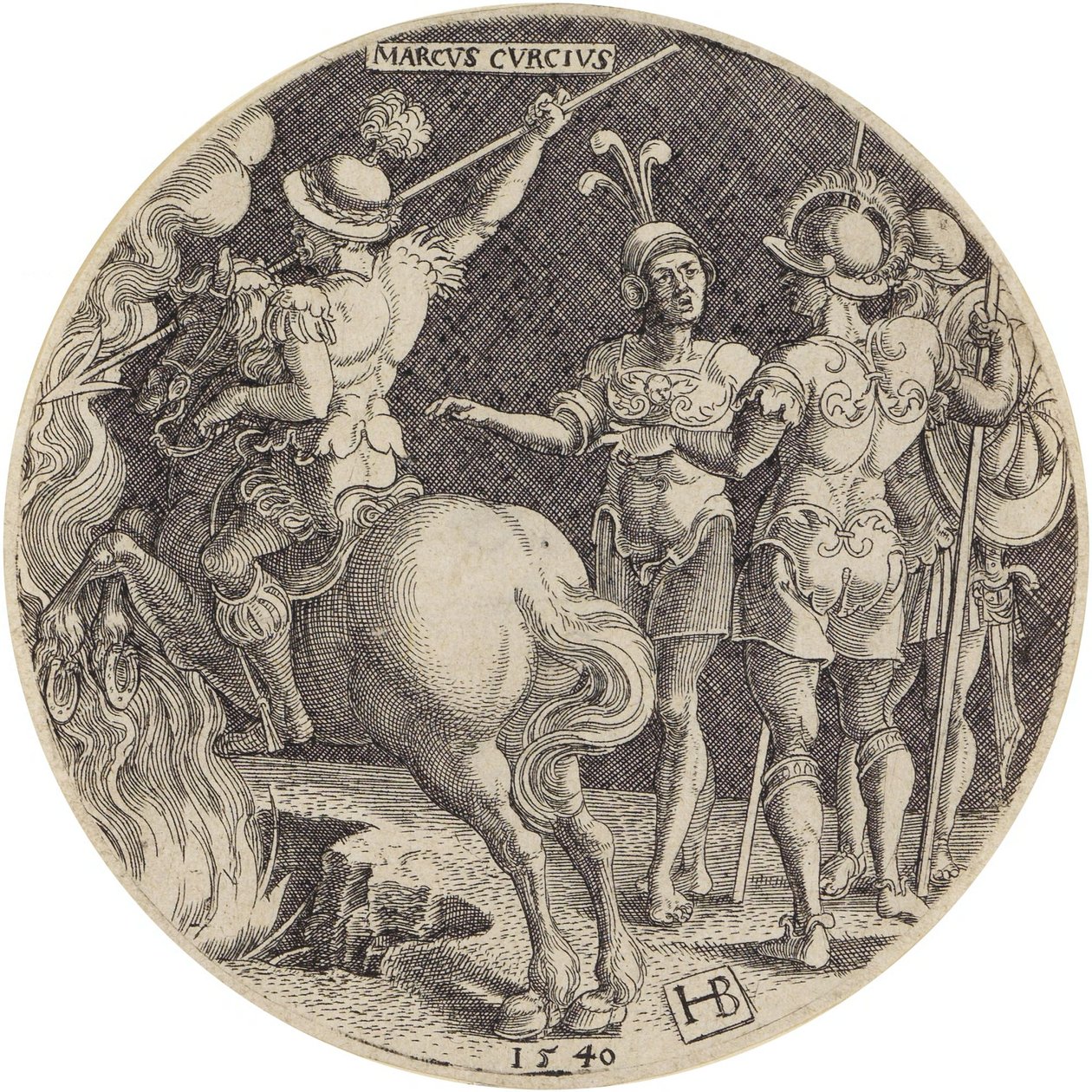 Marcus Curtius by Hans Brosamer