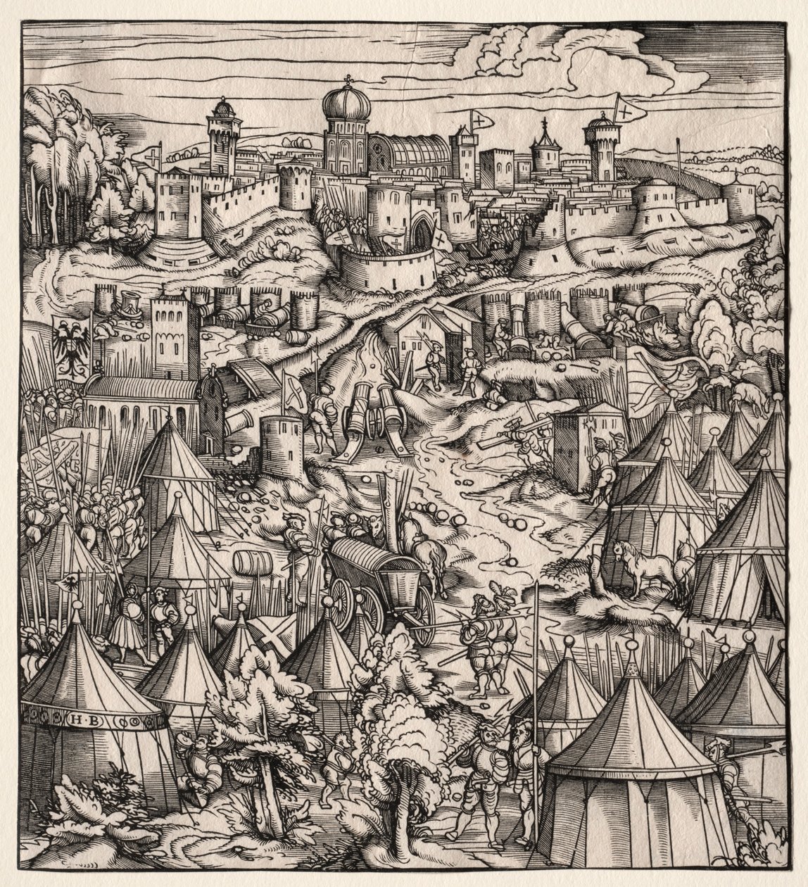 The White King: The Siege of Padua, 1512-1515 by Hans Burgkmair