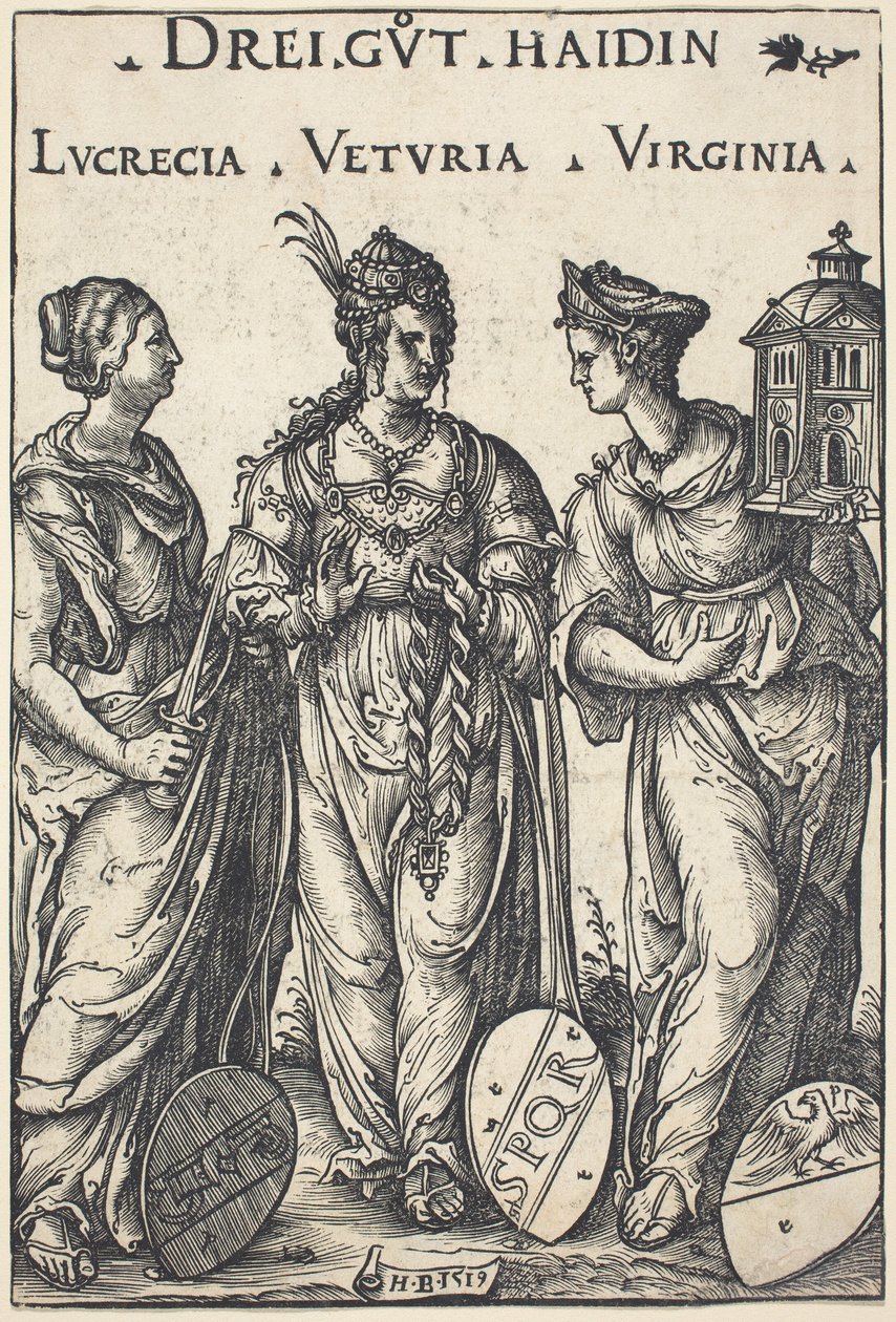 Lucretia, Veturia and Virginia by Hans Burgkmair I