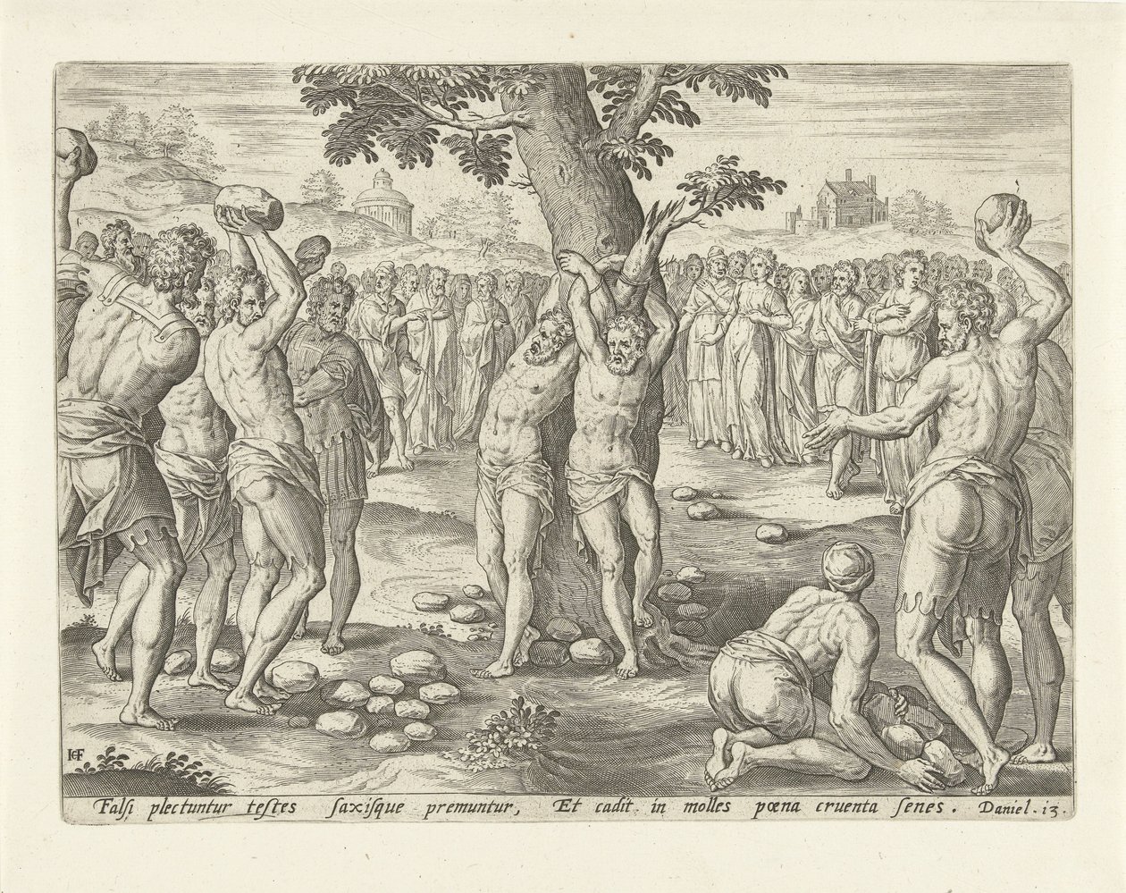 Stoning of the Elders by Hans Collaert (I)