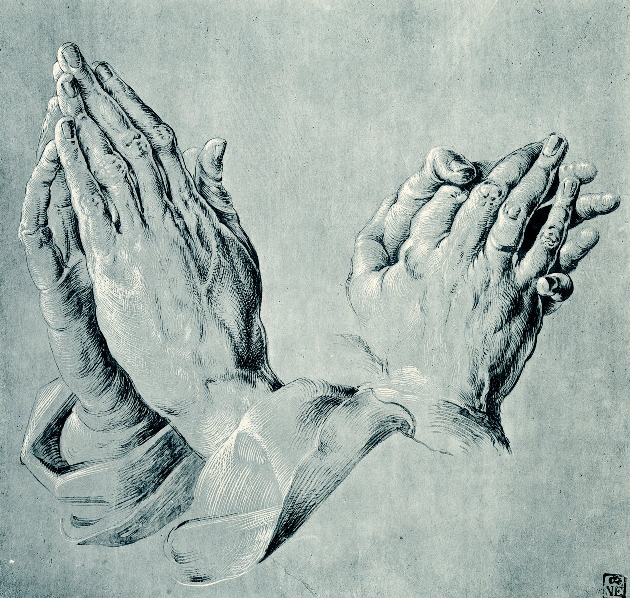 Studies of Hands after Dürer by Hans Hoffmann