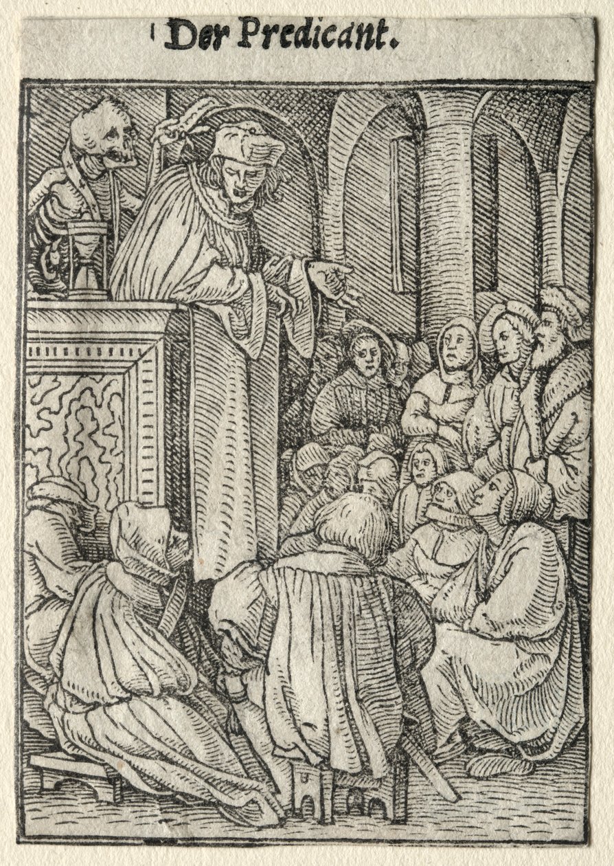 Dance of Death: The Preacher by Hans Holbein